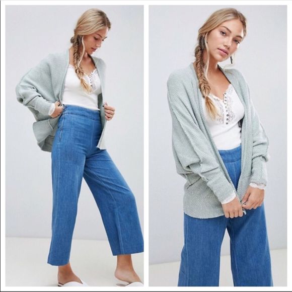 Free People Sweaters - Free People Motions Heathered Open Front Cardigan